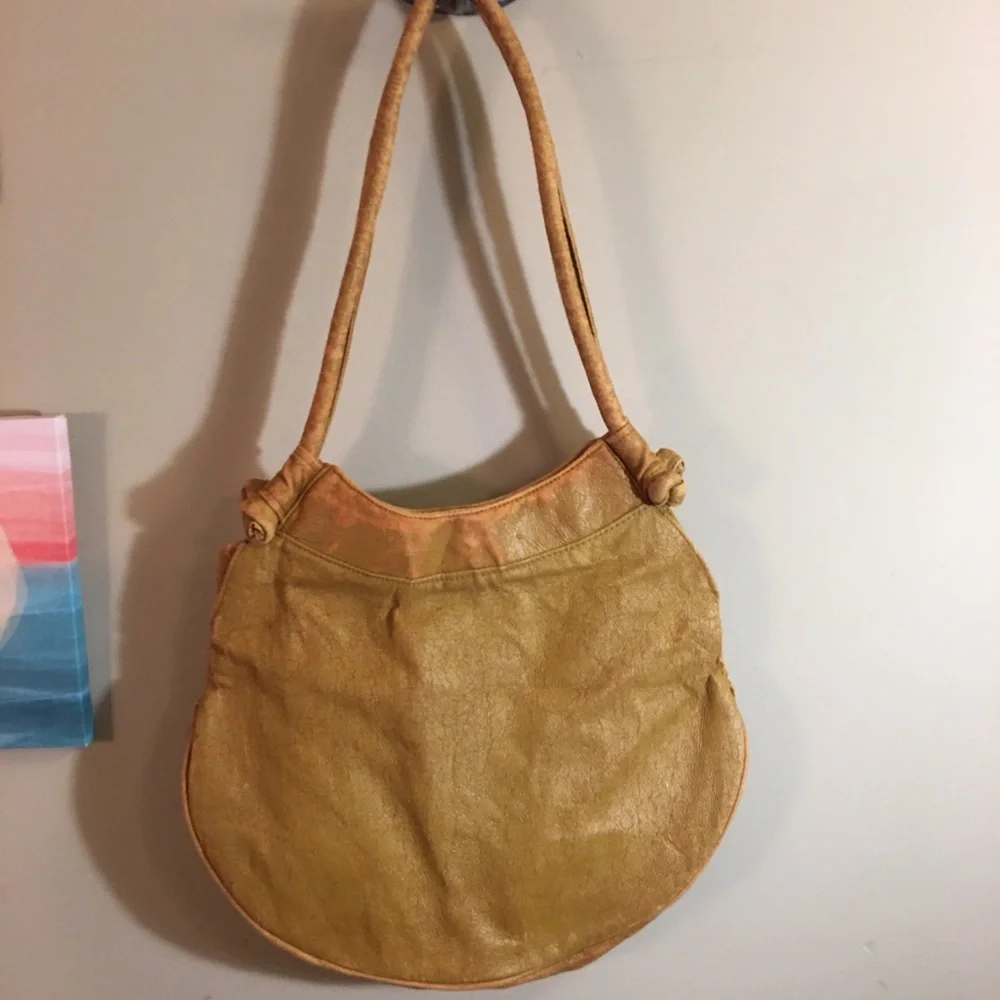 Vintage Le Jule Korean Tan Mustard Leather Shoulder Bag - Picture 9 of 16